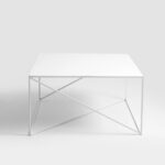 Kohvilaud MEMO METAL 100×100 valge Elutoamööbel Homewell 12