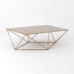 Kohvilaud DARYL METAL 140 kuldne Elutoamööbel Homewell 8