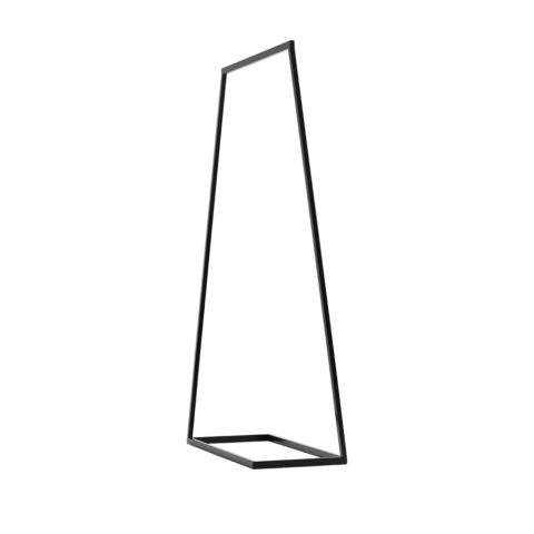 Riidepuu HALL 100 METALL must Esik ja Garderoob