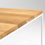 Kohvilaud TENSIO SOLID WOOD 100×100 puit valge Elutoamööbel Homewell 9