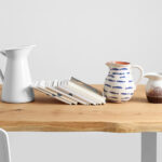 Õhtusöögilaud FELD180x90 täispuidust tamm valge Söögilauad Homewell 8