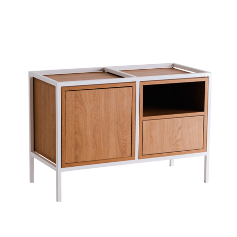 Riiul SKAP 2R1 MIX valge Elutoamööbel