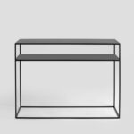 Konsoollaud Konsool TENSIO 2korruseline metall 100×35 must Elutoamööbel Homewell 13