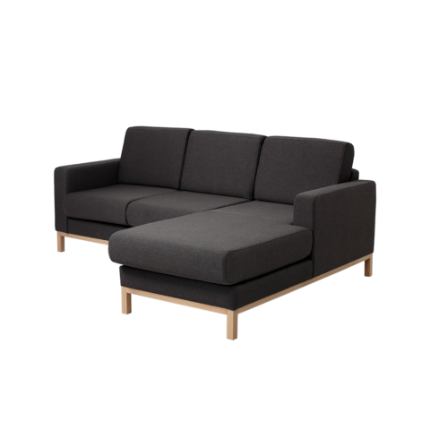 2kohaline nurgadiivan SCANDIC parempoolne süsinikkiust (et 95) naturaalne Elutoamööbel