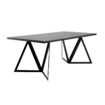 Söögilaud SHERWOOD 200×100 Must Must Söögilauad Homewell 7