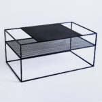 Kohvilaud MATRIX METAL 100X60 must Elutoamööbel Homewell 9