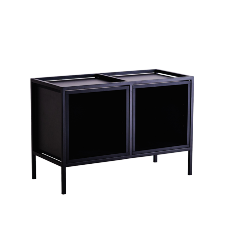 Riiul SKAP BLACK 2R1 BOKS x2 Elutoamööbel