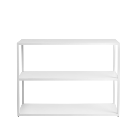 Raamatulaud HYLLER METAL 100×75 valge Elutoamööbel