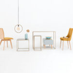 Konsoollaud Konsool TENSIO METAL 100×35 kuldne Elutoamööbel Homewell 12