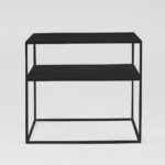 Kohvilaud TENSIO 2korruseline metall 50 must Elutoamööbel Homewell 10
