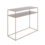 Konsoollaud Konsool TENSIO 2korruseline metall 100×35 kuldne Elutoamööbel Homewell 7