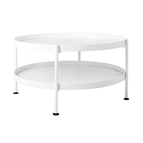 Kohvilaud HANNA METAL 802F valge Elutoamööbel