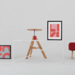 Kohvilaud MEMO METAL 100×60 Valge Elutoamööbel Homewell 12