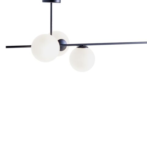 Rippvalgusti BOBLER horisontaalne must Laelambid