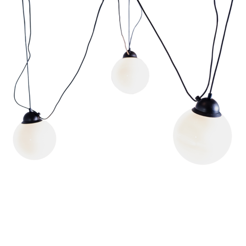 Rippvalgusti POPO GLASS M 3 must Laelambid