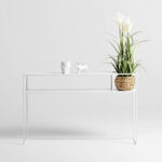 Konsoollaud SENSO FLOWER METALL 120 25P VALGE Elutoamööbel Homewell 11