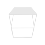 Kohvilaud ZAK METAL 50 valge Elutoamööbel Homewell 5