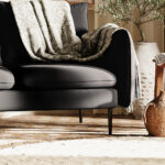 Nurgadiivan POSH L BLACK teras(et91) must Elutoamööbel Homewell 12