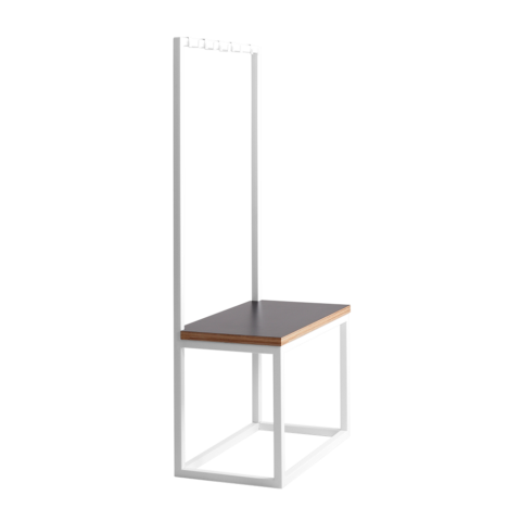 Riidenagi pingiga NEXT 75 valge must Esik ja Garderoob