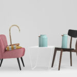 Kohvilaud ZAK METAL 50 valge Elutoamööbel Homewell 6