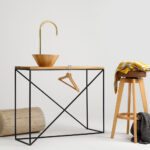 Konsoollaud Konsool MEMO WOOD 100 tammevineer must Elutoamööbel Homewell 9