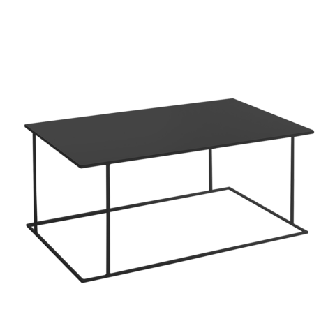 Kohvilaud WALT METAL 100×60 must Elutoamööbel