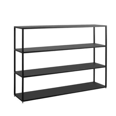 Raamatulaud HYLLER METAL 150×110 must Elutoamööbel