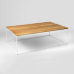 Kohvilaud TENSIO WOOD 100×60 tammevineer valge Elutoamööbel Homewell 7