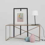 Kohvilaud MEMO METAL 100×60 Kuldne Elutoamööbel Homewell 10