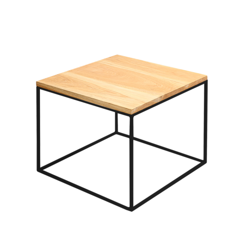 Kohvilaud TENSIO 50 täispuidust tamm must Elutoamööbel