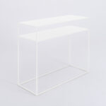 Konsoollaud Konsool TENSIO 2korruseline metall 100×35 valge Elutoamööbel Homewell 14