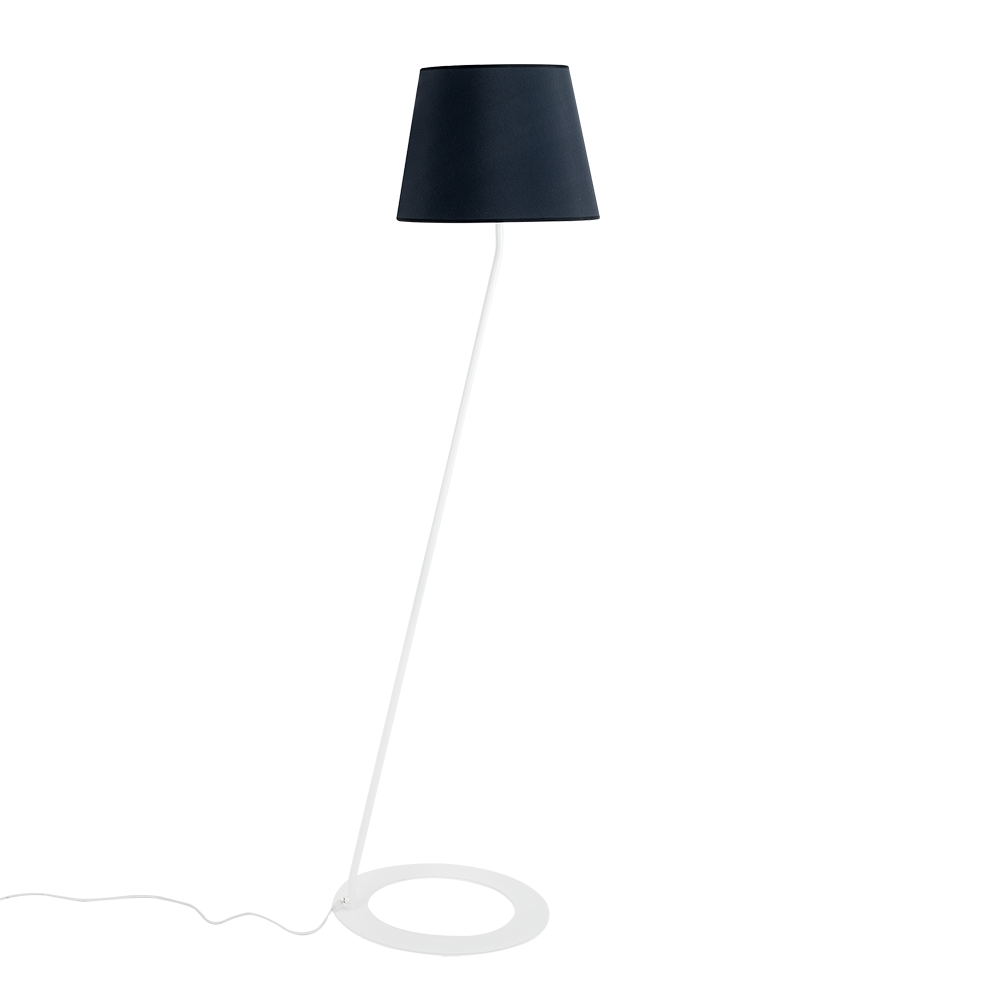 Põrandalamp SHADE LAMP musta varjugaga valge jalaga Põrandalambid Põrandalamp SHADE LAMP musta varjugaga valge jalaga Põrandalambid