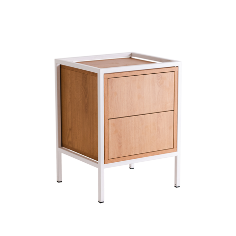 Riiul SKAP 1R1 DRAWER x2 valge Elutoamööbel