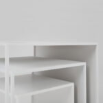 Kohvilaudade komplekt 2WALL TRIO METAL 35x45x55 valge Elutoamööbel Homewell 11
