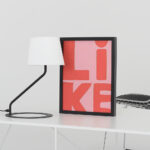 Laualamp SHADE LAMP vari valge ja musta jalaga Laualambid Homewell 11