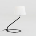 Laualamp SHADE LAMP vari valge ja musta jalaga Laualambid Homewell 12