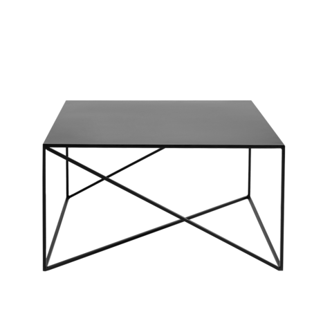 Kohvilaud MEMO METAL 80×80 Must Elutoamööbel