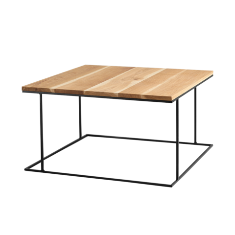 Kohvilaud WALT SOLID WOOD 80 puit must Elutoamööbel