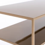 Konsoollaud Konsool TENSIO 2korruseline metall 100×35 kuldne Elutoamööbel Homewell 11