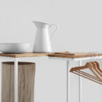 Kohvilaud Külglaud LUPE 30 tammepuit Valge Elutoamööbel Homewell 8