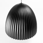 Rippvalgusti PLISSART L must/vask Laelambid Homewell 11