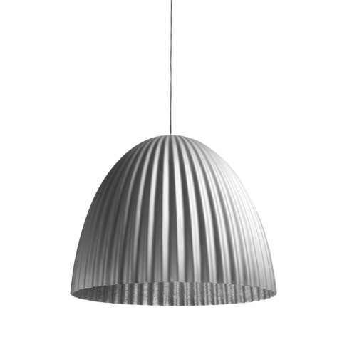 Rippvalgustid PLISSART L hõbedane Laelambid