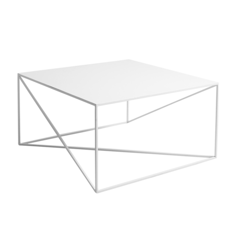 Kohvilaud MEMO METAL 100×100 valge Elutoamööbel