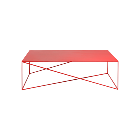Kohvilaud MEMO METAL 140 Punane Elutoamööbel
