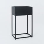 Metallist lillepott FIORINA 50x30x80 must Sisustus Homewell 10