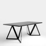 Söögilaud SHERWOOD 200×100 Must Must Söögilauad Homewell 10