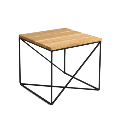 Kohvilaud MEMO SOLID WOOD 50 puit must Elutoamööbel