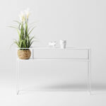 Konsoollaud SENSO FLOWER METAL 120 25L VALGE Elutoamööbel Homewell 11