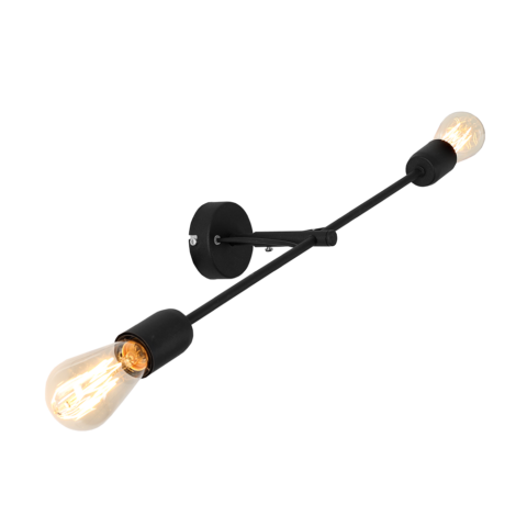 Seinalamp TWIGO SEINAKÄSI 2 L must Sisustus