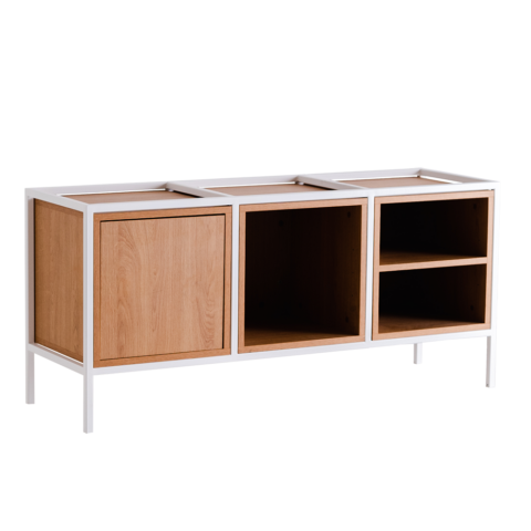 Riiul SKAP 3R1 MIX valge Elutoamööbel